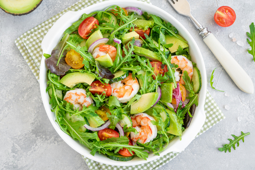 Salad tôm và bơ