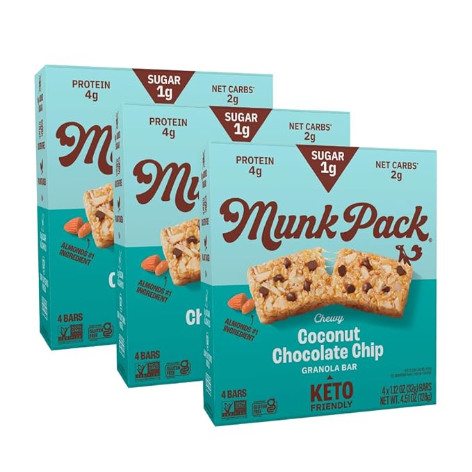 MunkPack Thanh Ngũ Cốc Dừa Choco Chip (128g)