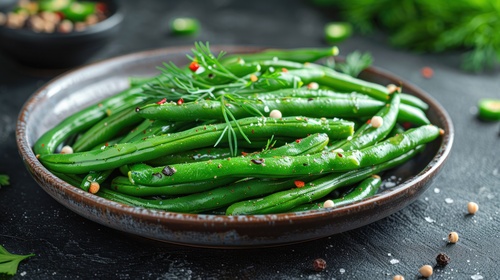 Đậu cô ve nướng tỏi