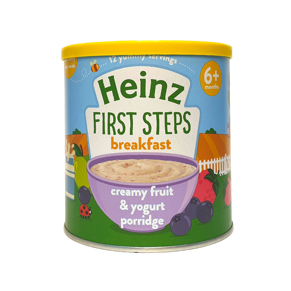 Heinz fruit and shop yogurt porridge