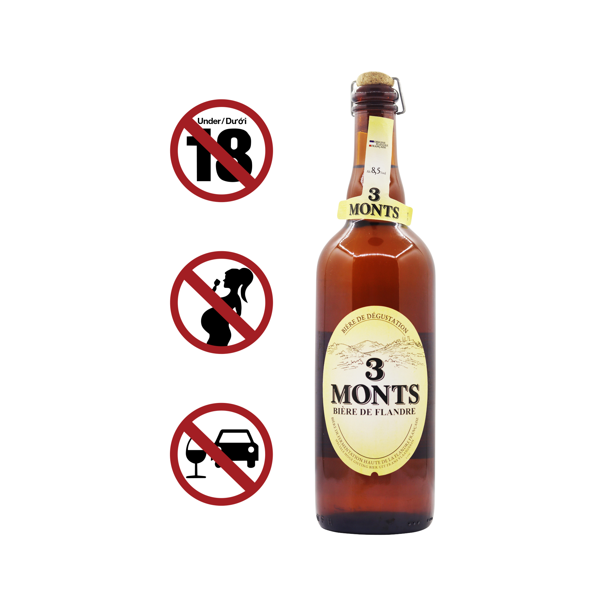 3 Monts Beer 8.5% Bottle (750ml)