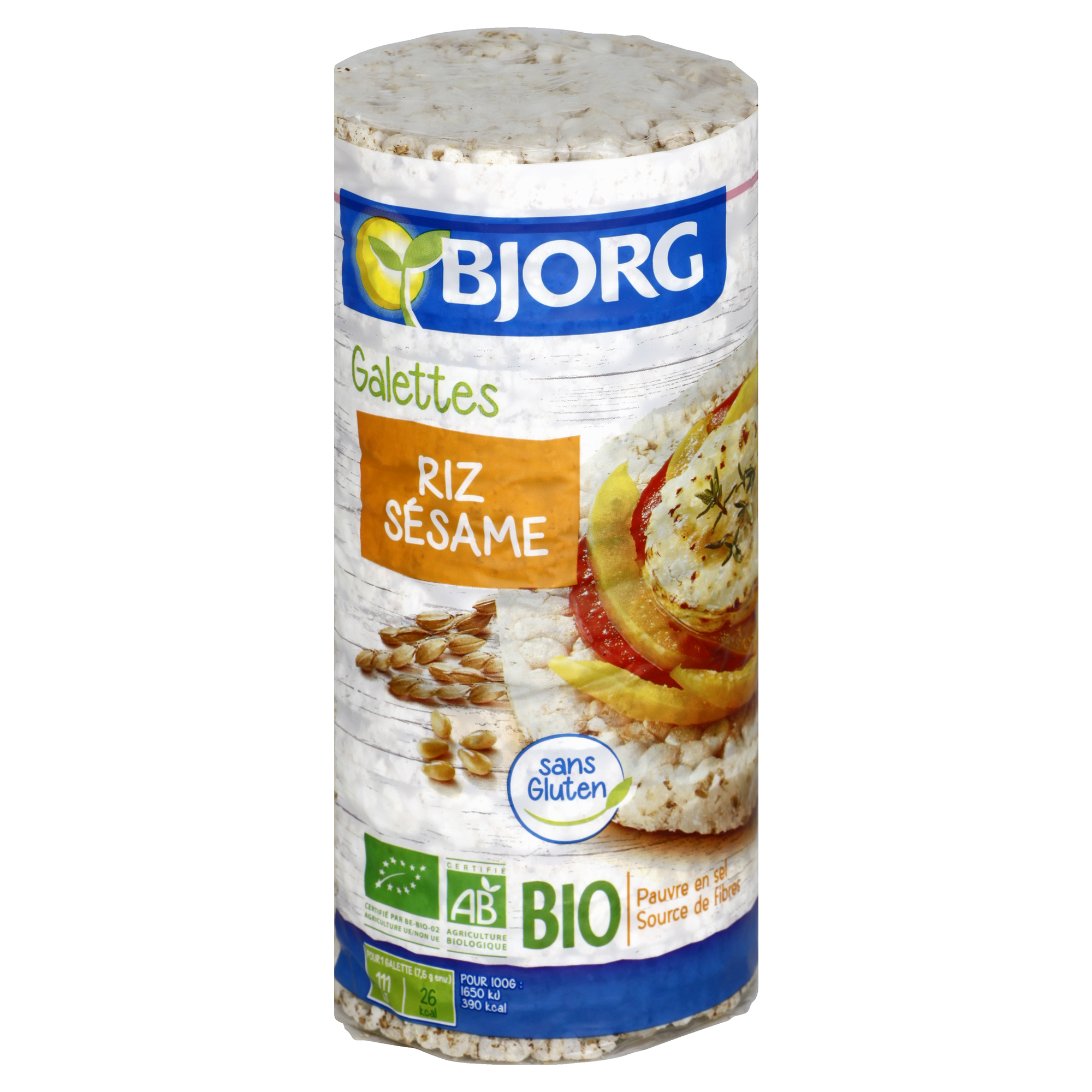Bjorg Sesame Rice Crackers Bio 130g
