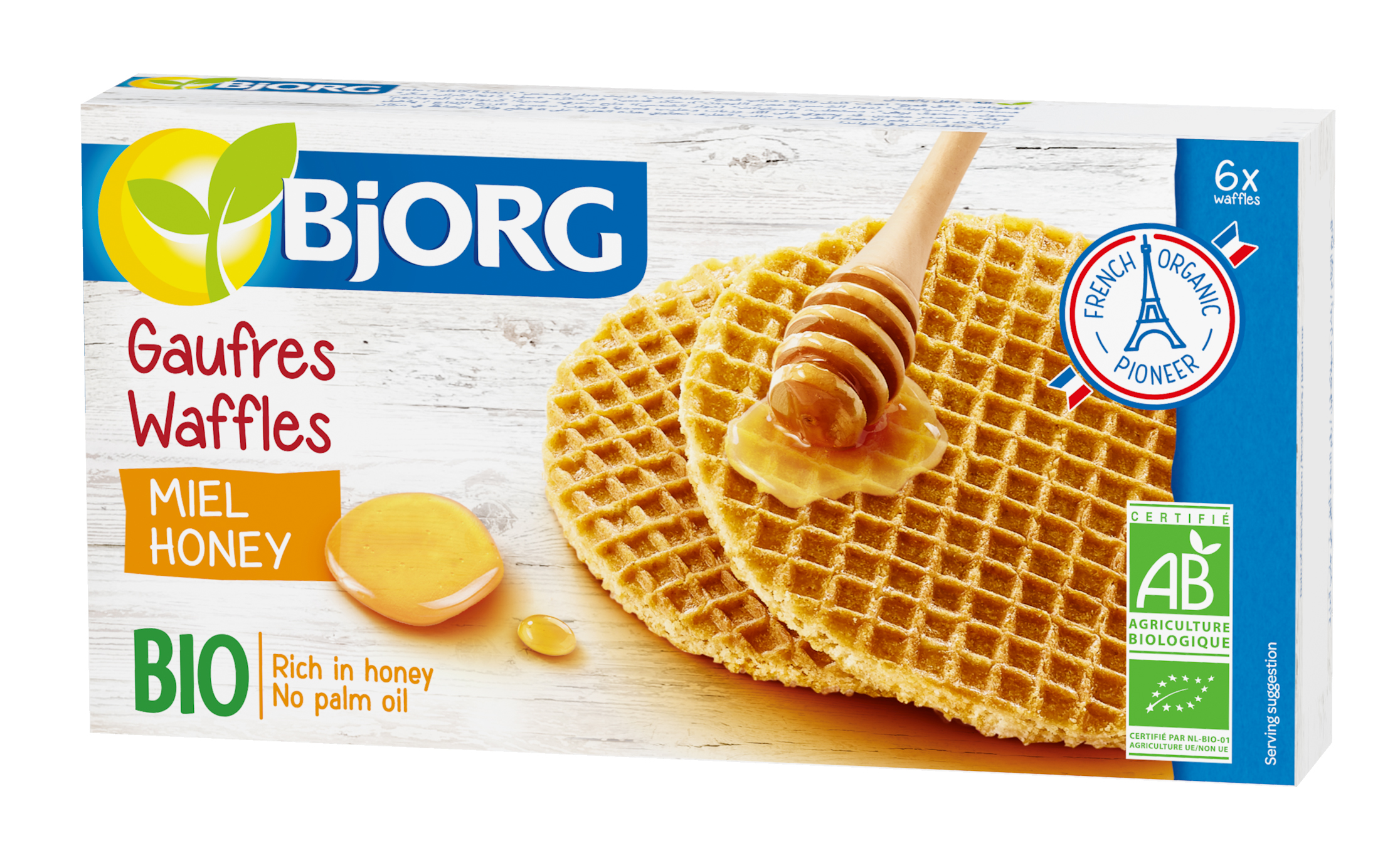 Bjorg Organic Waffles With Honey (175g)
