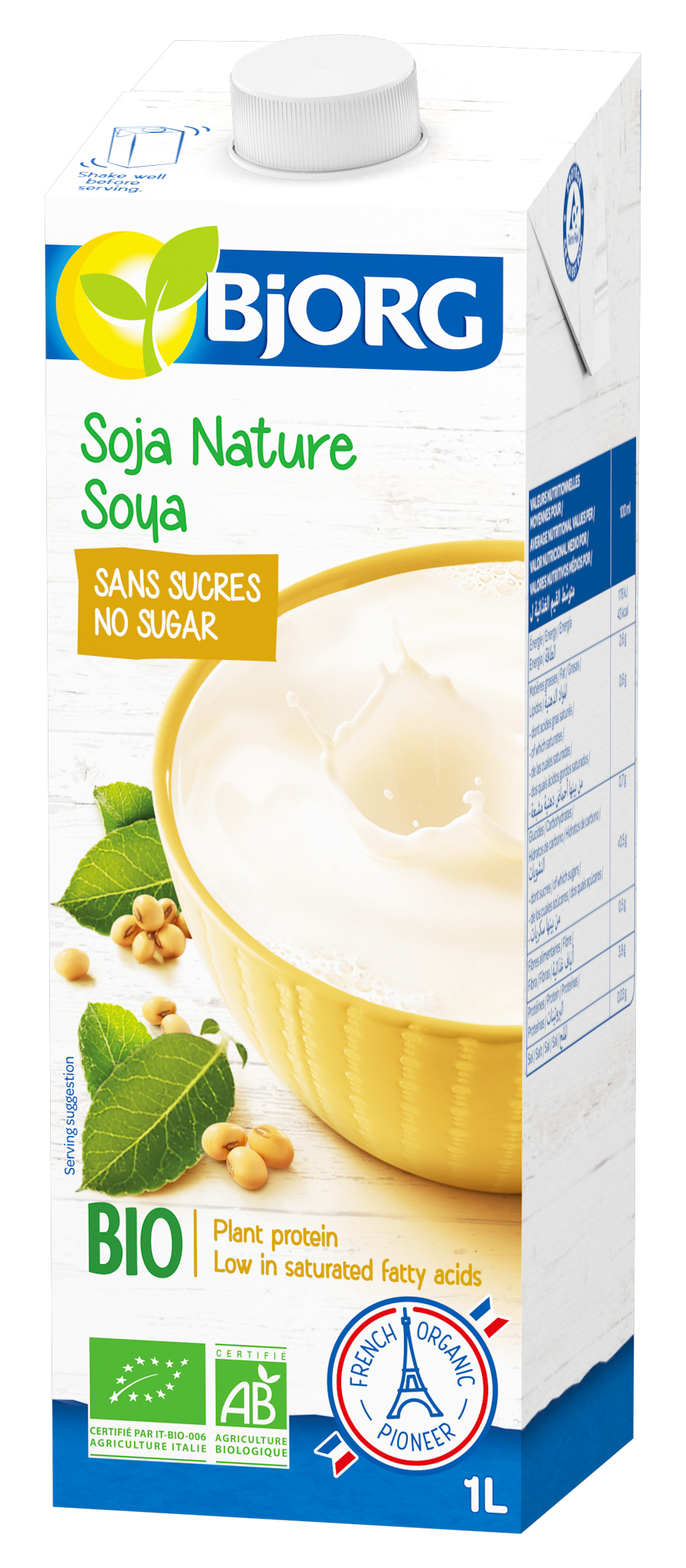 Bjorg Organic Natural Soy Milk (1L)