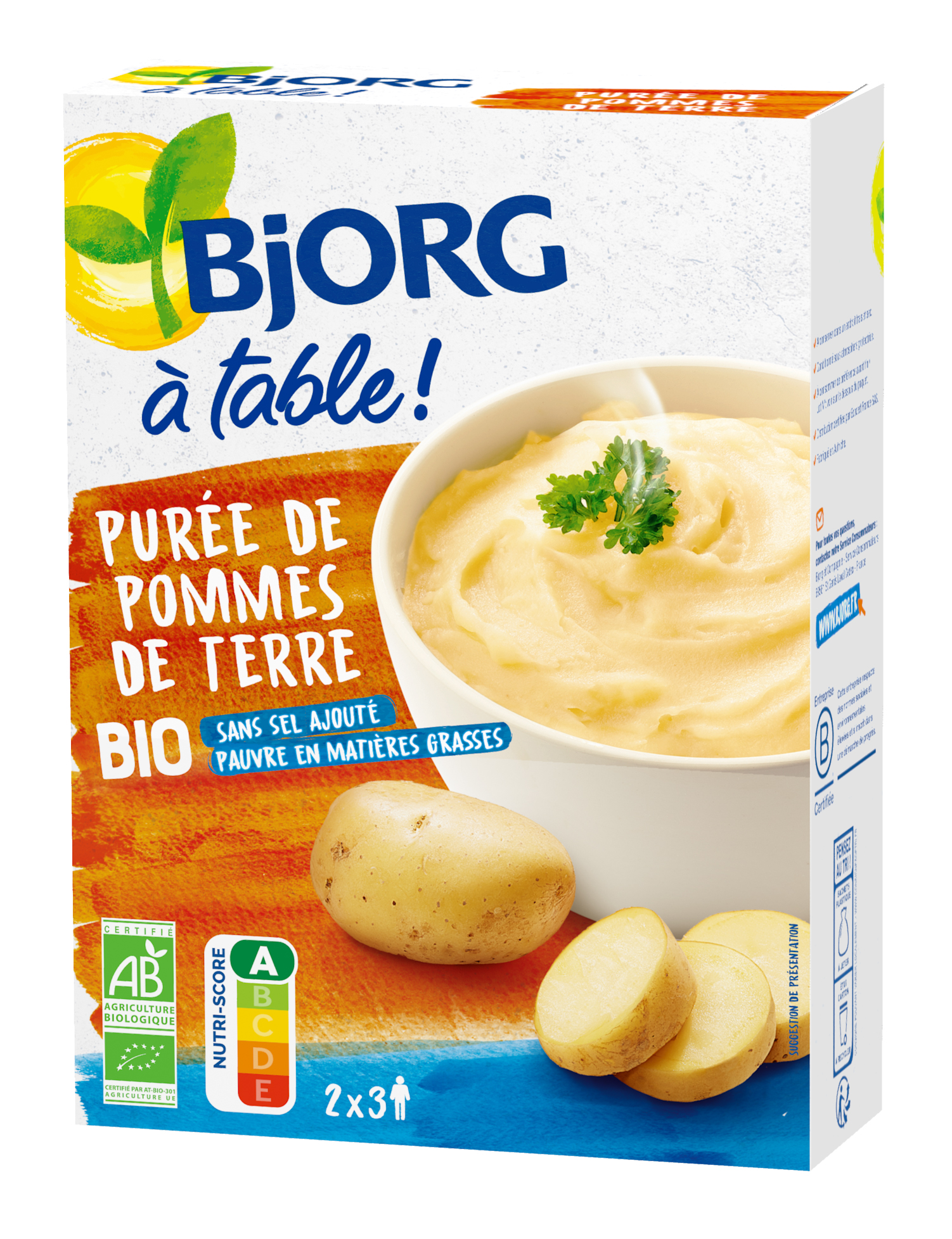 Bjorg Creamy Mashed Potatoes Bio (194g)