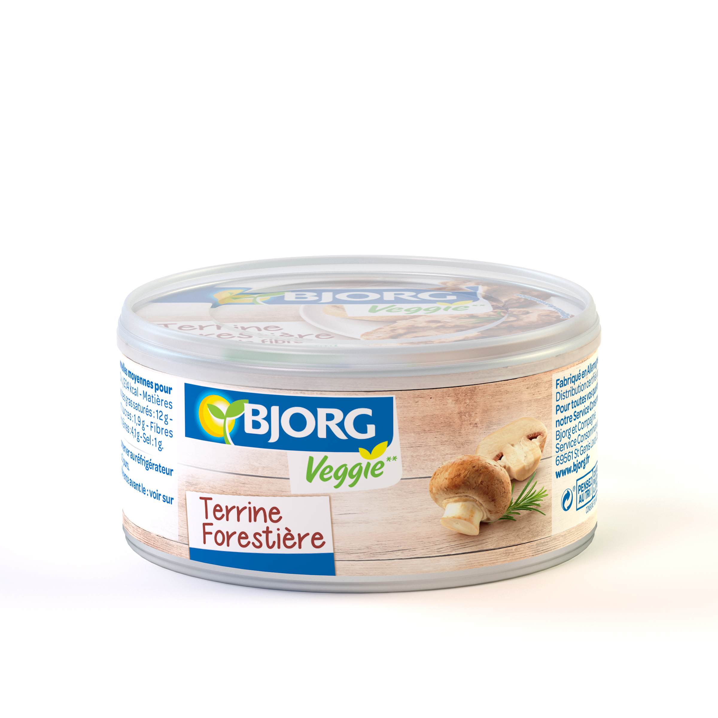 Bjorg Organic Vegetable Terrine with Mushrooms (125g)