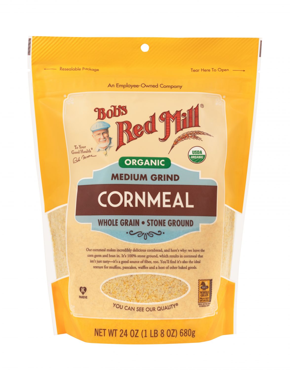 Bob's Red Mill Organic Cornmeal Medium (680g)