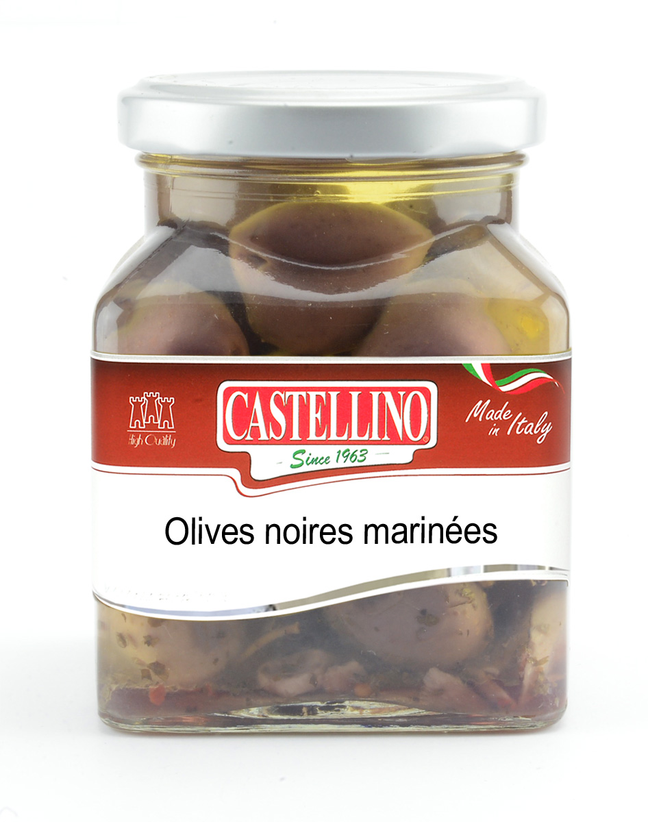 Castellino Marinated Black Olives (280g)