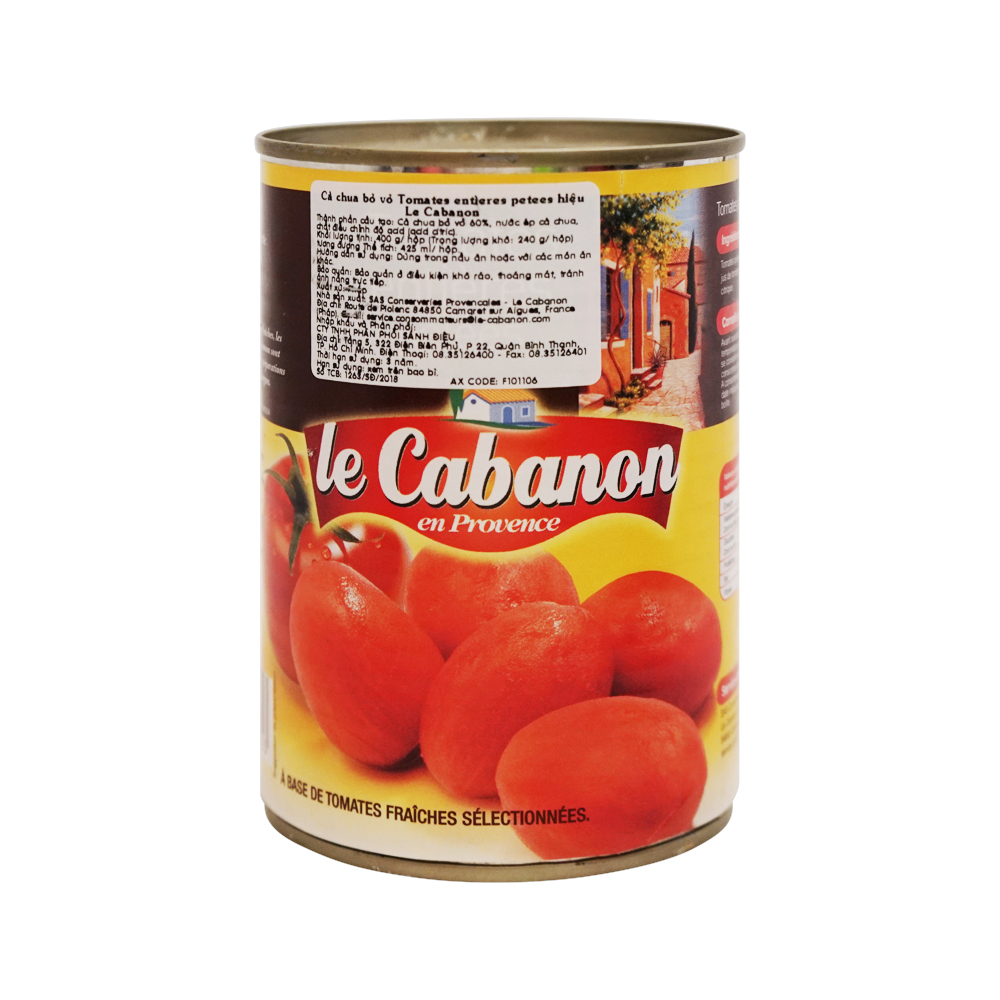 Le Cabanon Whole Peeled Tomatoes (383g)