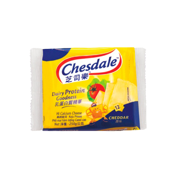 Chesdale Cheddar Slices Hi-Calcium (250g)