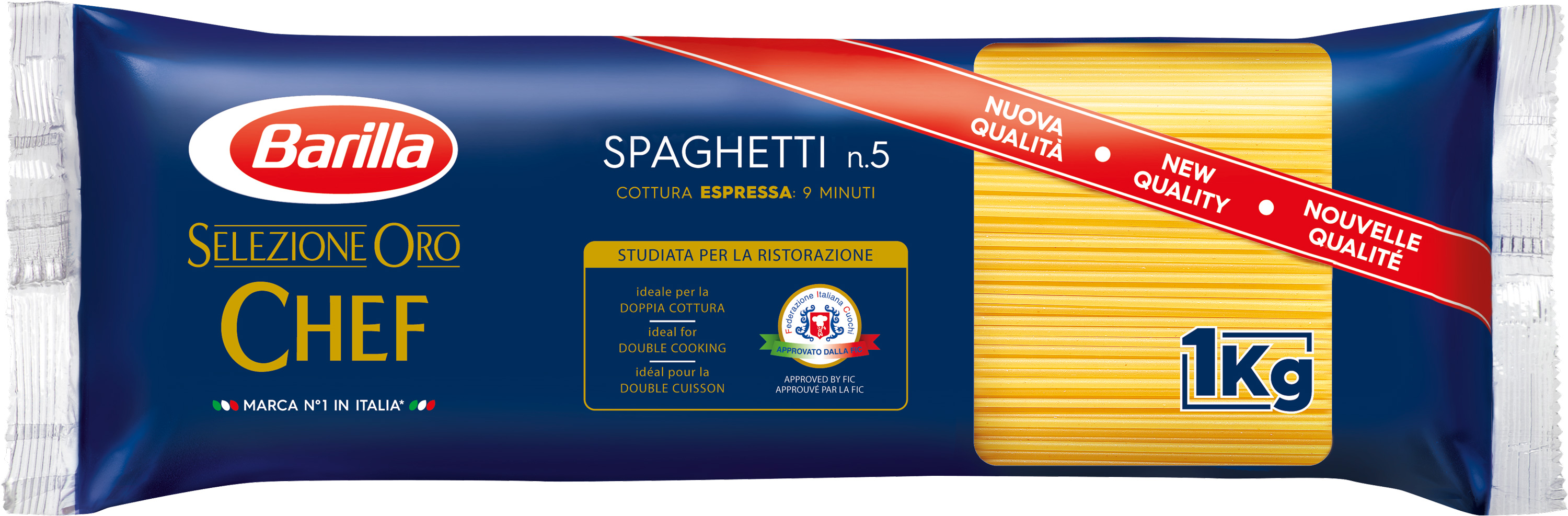 Barilla Pasta Spaghetti No.5 Chef – 1kg