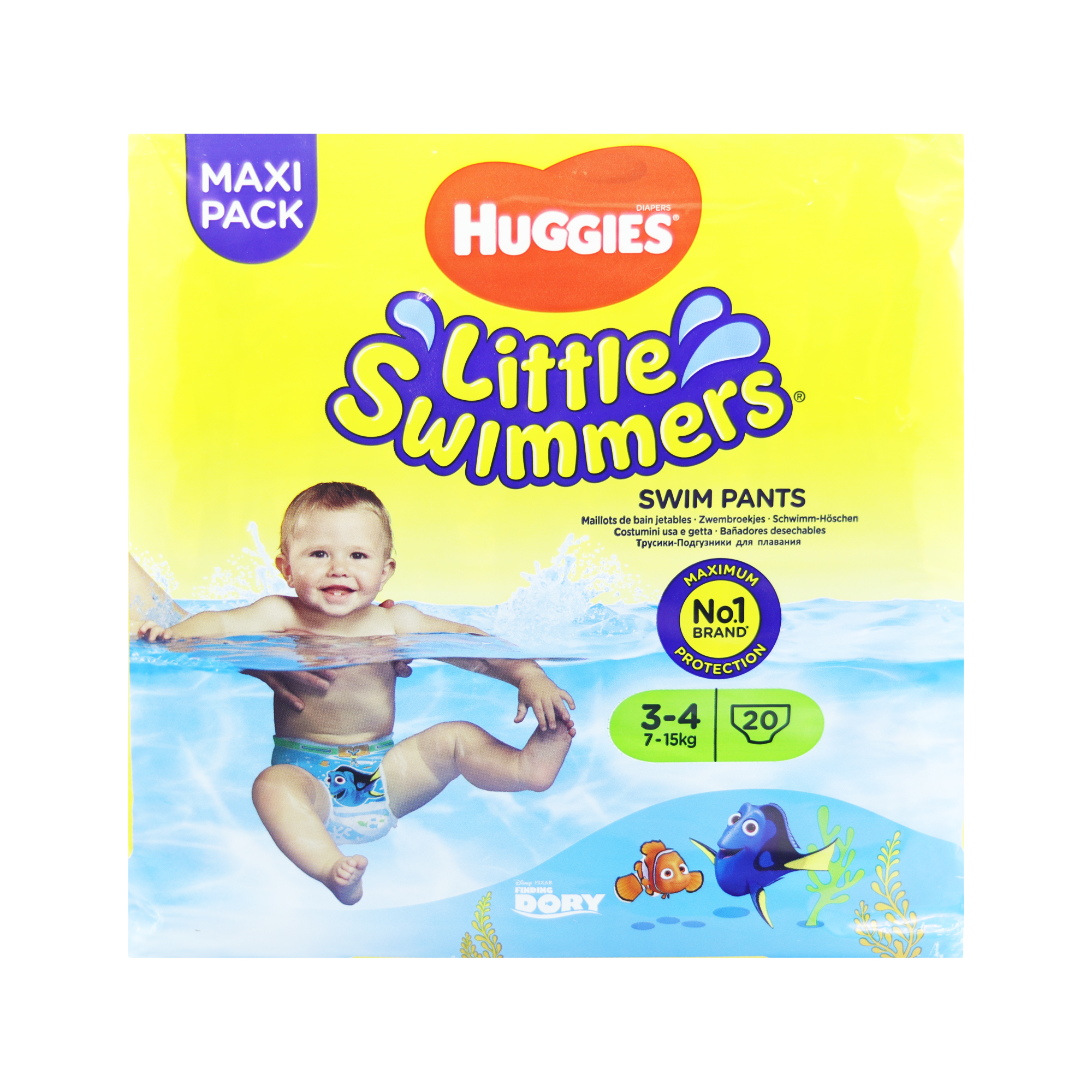 Huggies Swim Pants size 3-4 / Baby 7-15kg (x12)