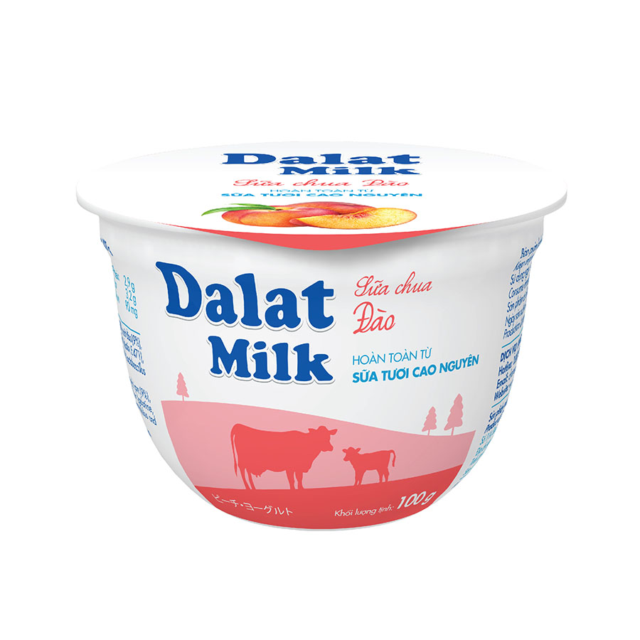 DalatMilk Yogurt Peach (100g)