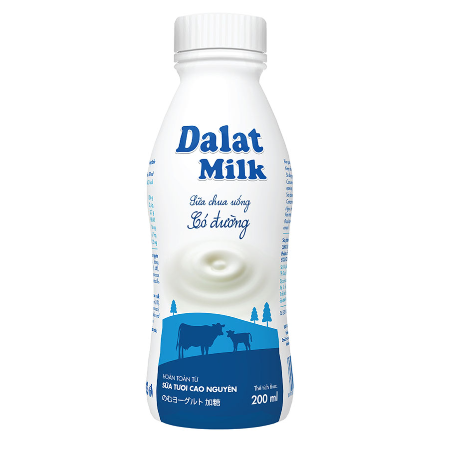 DalatMilk Drinking Yogurt Sweetened (200ml)