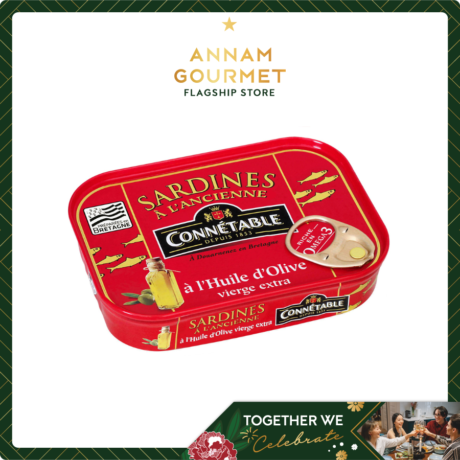 Connetable Sardines AS in Olive Oil 115g