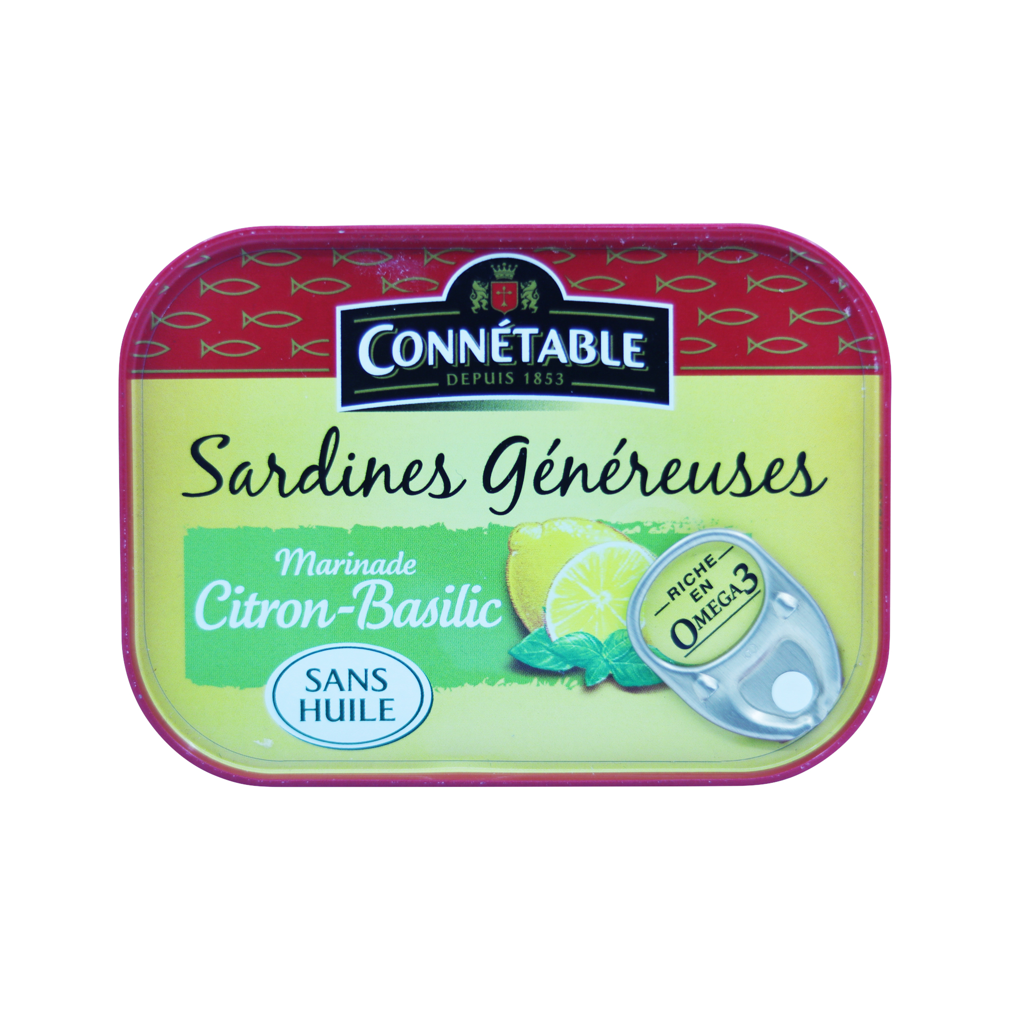 Connetable Sardines in lemon manrinade, without oil 140g