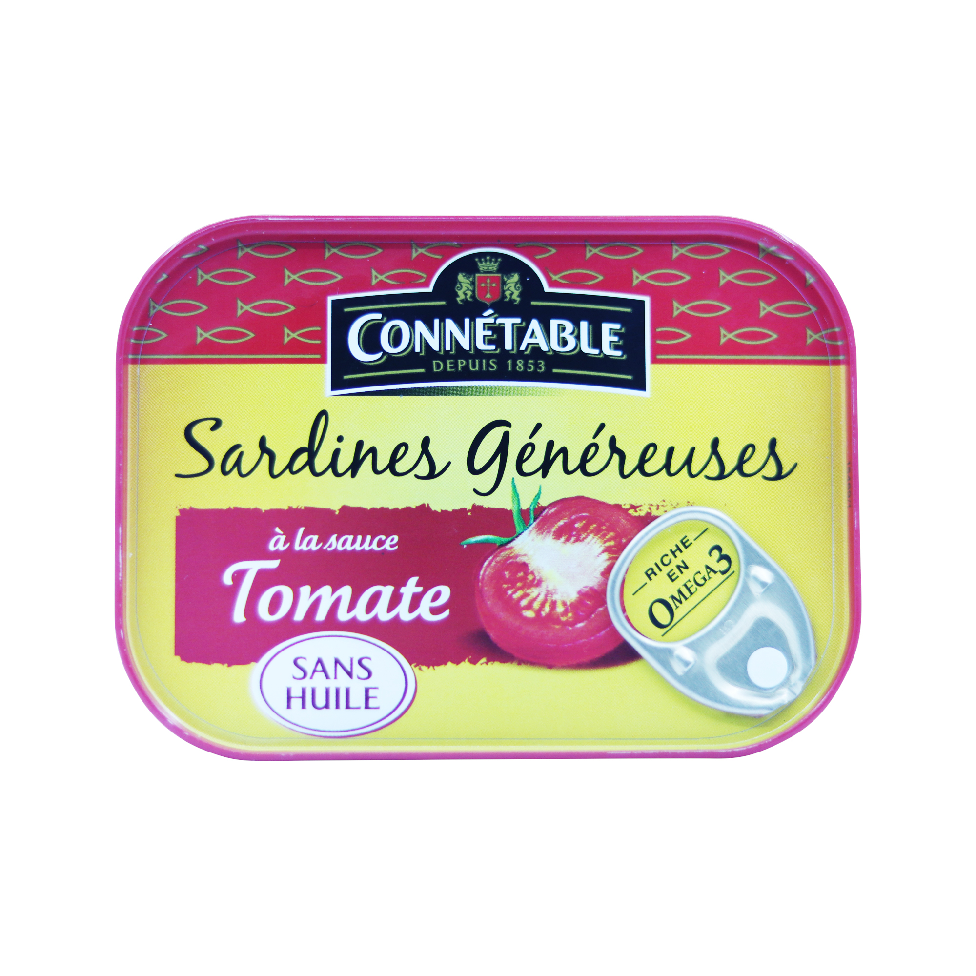 Connetable Sardines without oil, in tomato sauce 140g