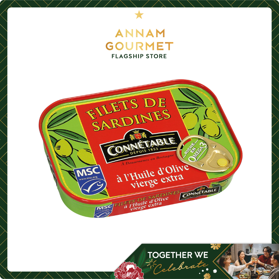 Connetable Sardine Fillets in Olive Oil 100g
