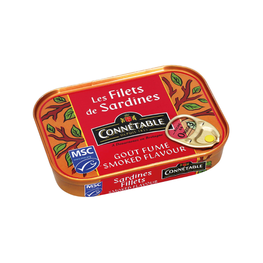 Connetable Sardine Fillets Smoked Flavor 100g