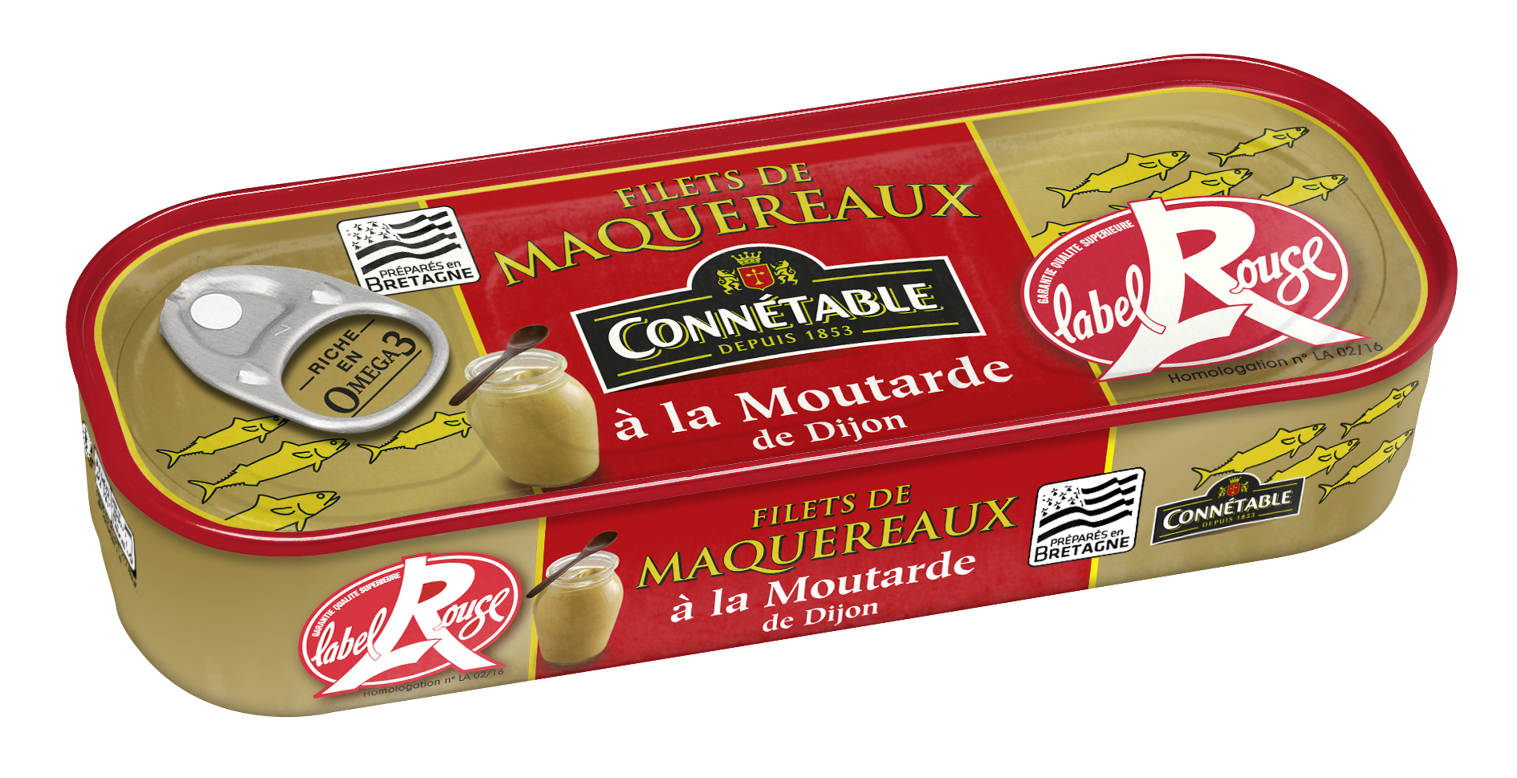 Connetable Mackerel Fillets W/ Mustard 169g
