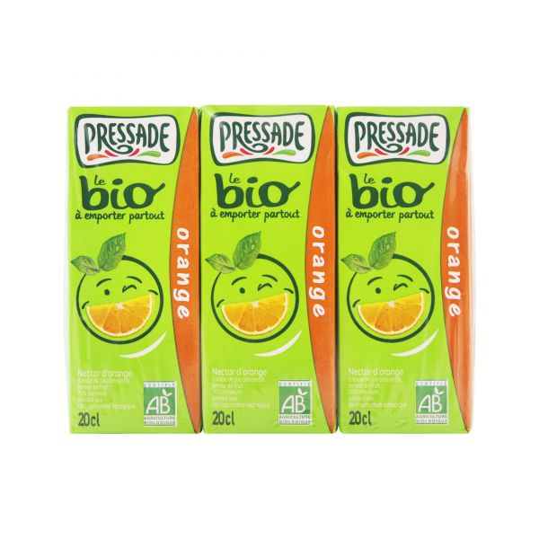 Pressade Organic Orange Nectar Juice (6x200ml)