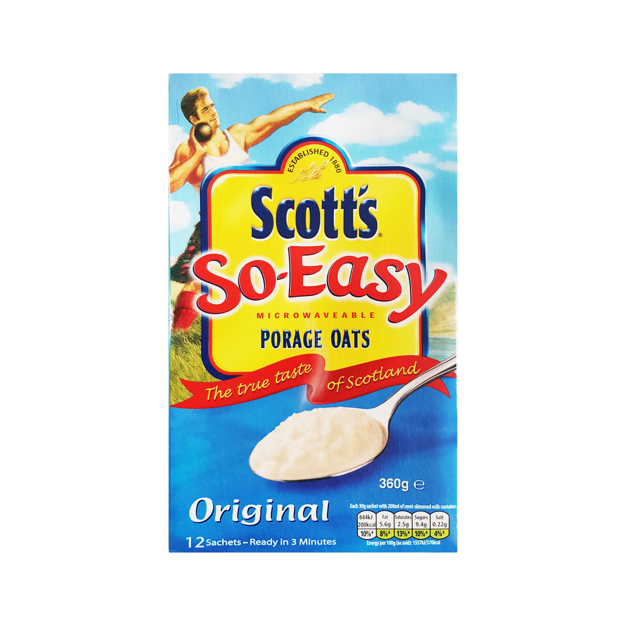 Scott's So-Easy Original Porridge Oat (12x30g)