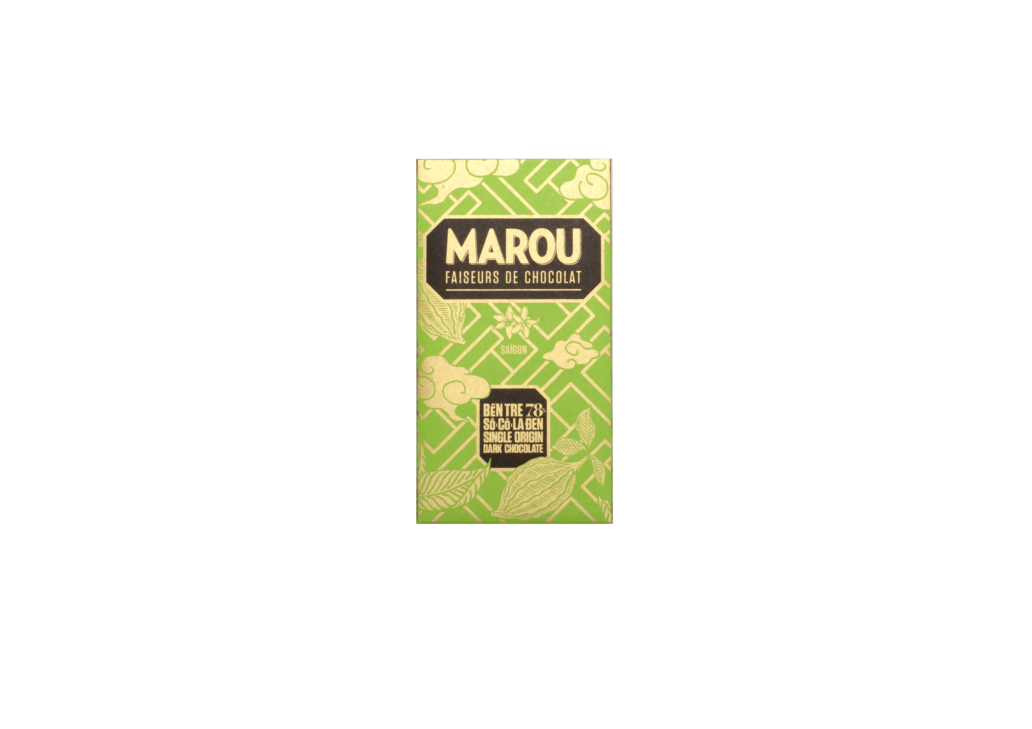 Marou Ben Tre Dark Chocolate Tablet 78%  80g 