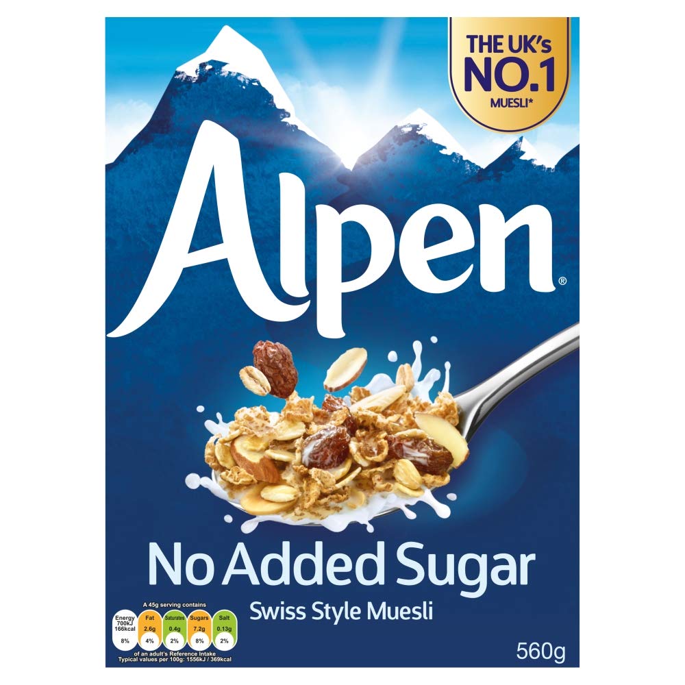 Alpen No Added Sugar The Swiss Recipe (560g)