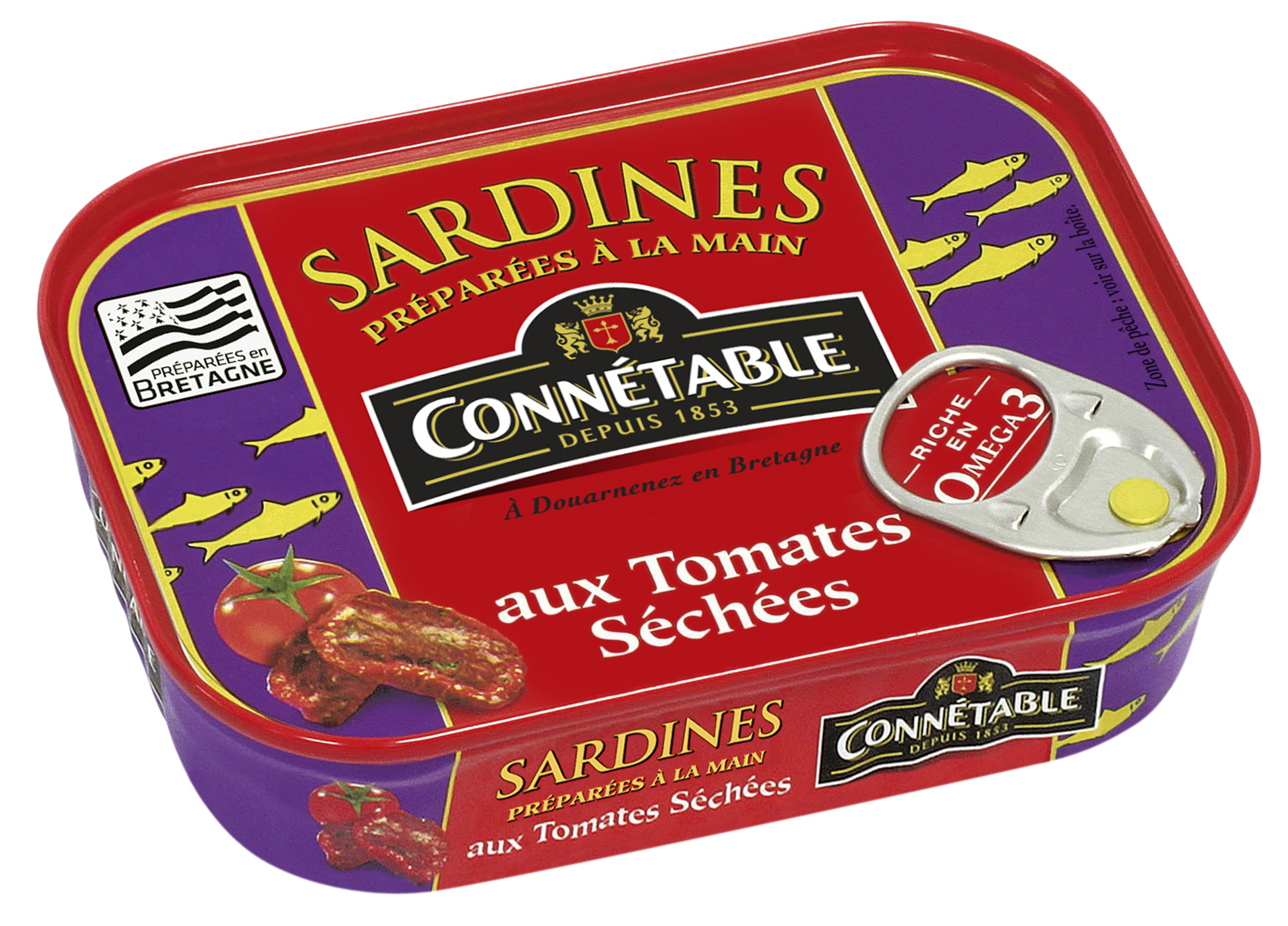 Connetable Sardines AS W/Sundried Tomato 115g
