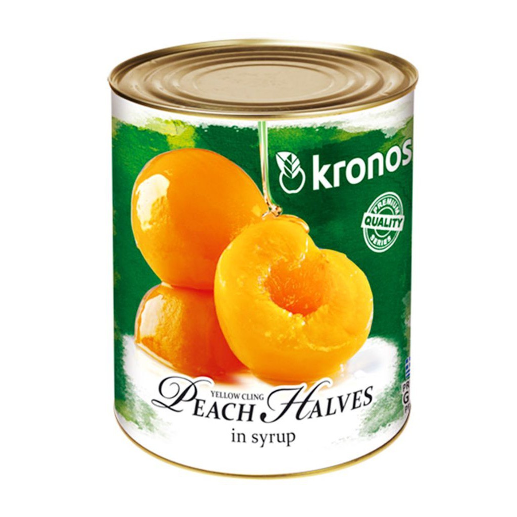 Kronos Yellow Cling Peach Halves in Syrup (820g)