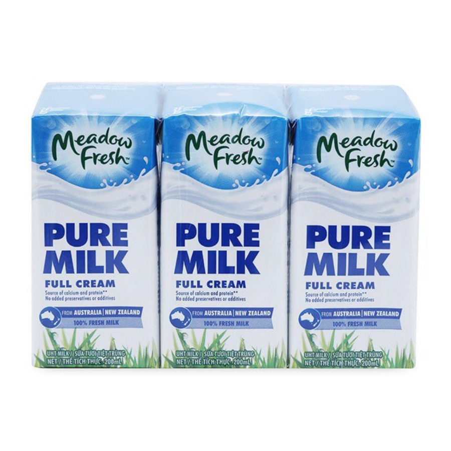 Meadow Fresh UHT Milk Full Cream (3x200ml)