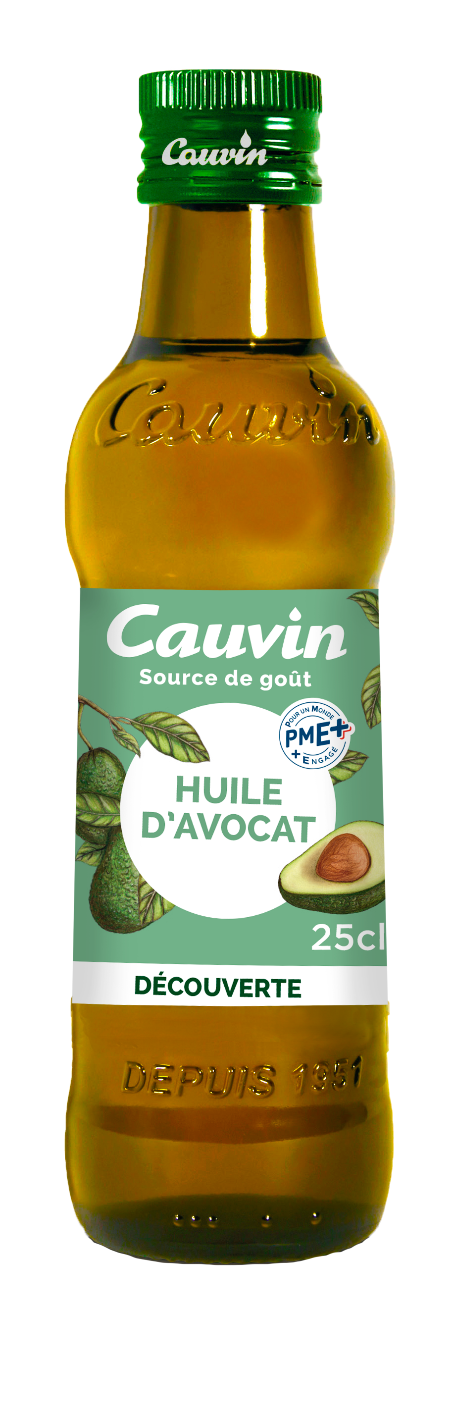 Cauvin Avocado Oil, Glass Bottle 250ml