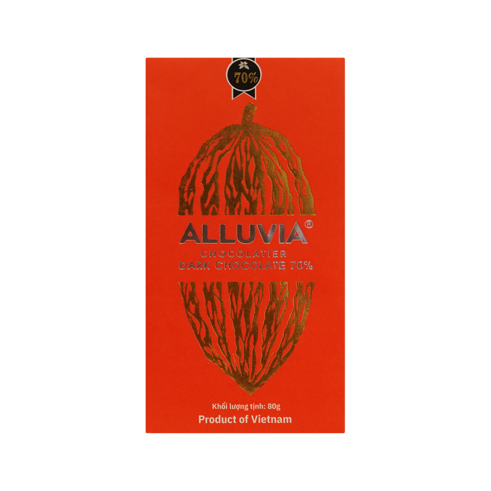 Alluvia Dark Chocolate Tablet 70%  80g