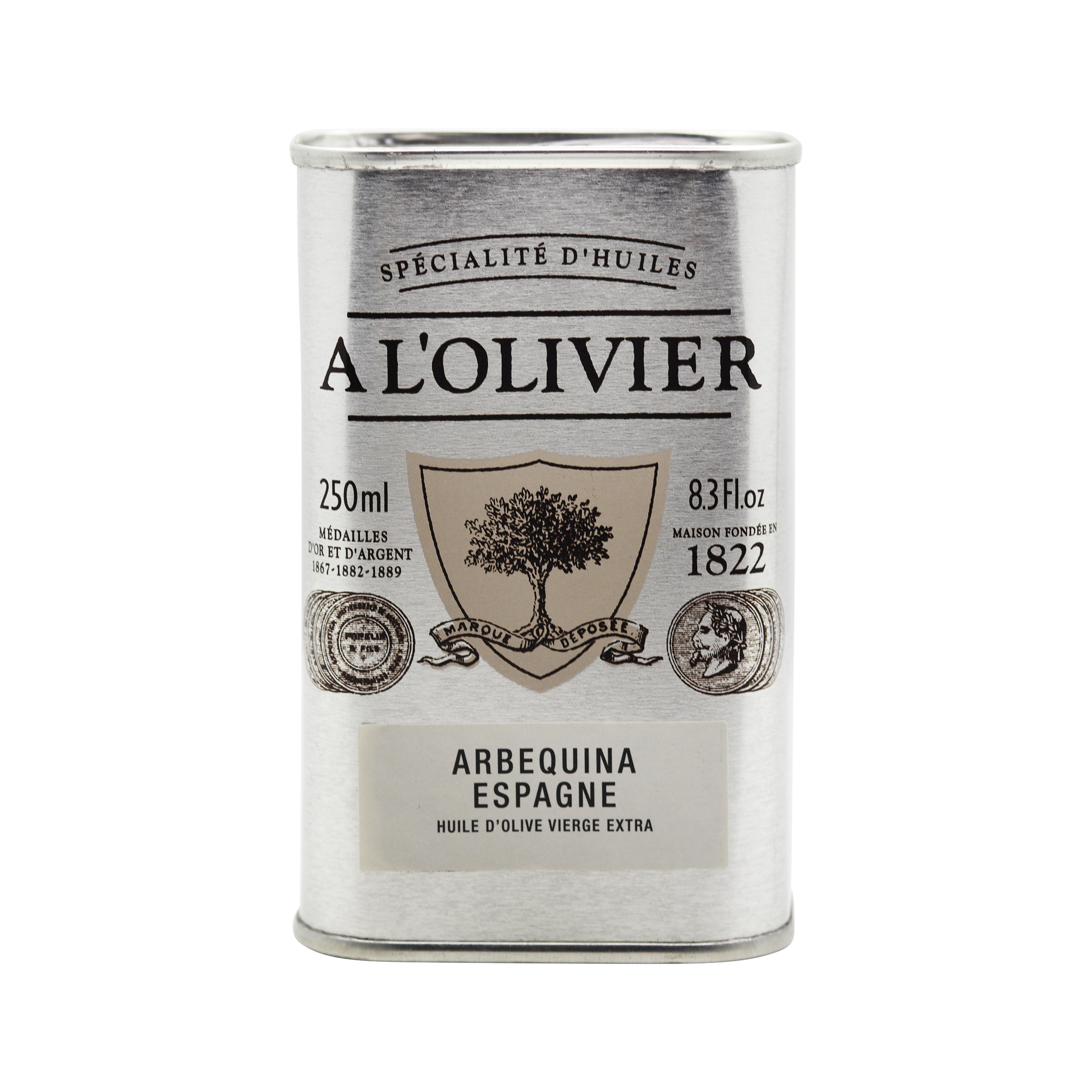 A L'Olivier Arbequina Spain Extra Virgin Olive Oil, Tin (250ml)
