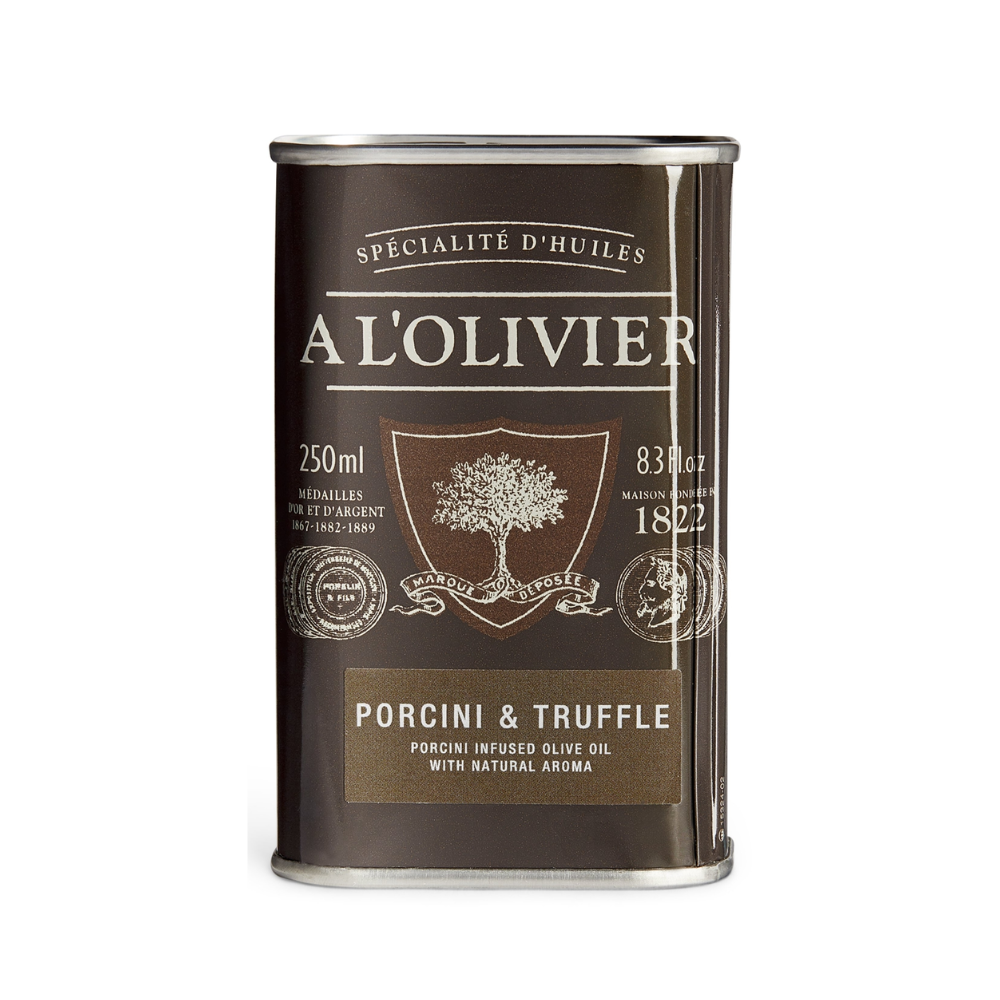 A L'Olivier Porcini & Truffle Olive Oil Tin (250ml)