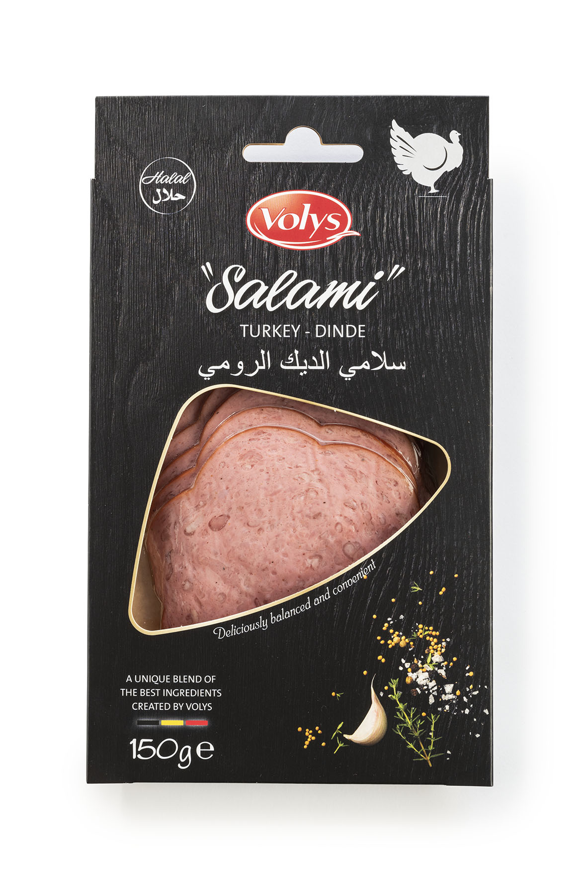 Volys Salami Turkey Sliced 150g