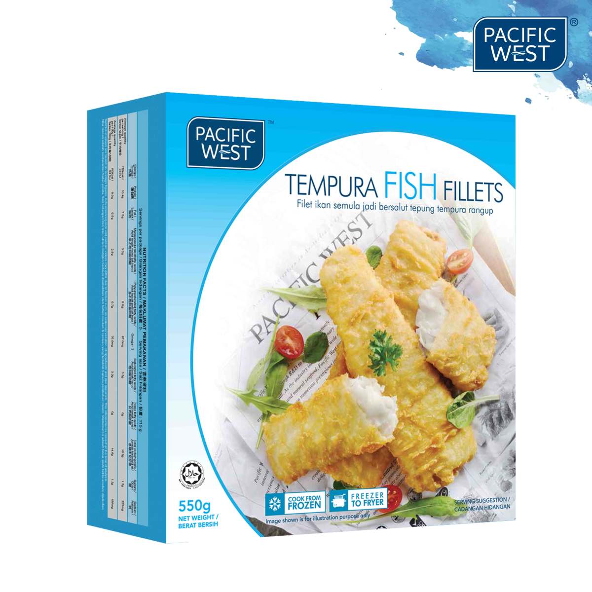 Pacific West Fish Fillet (550g)