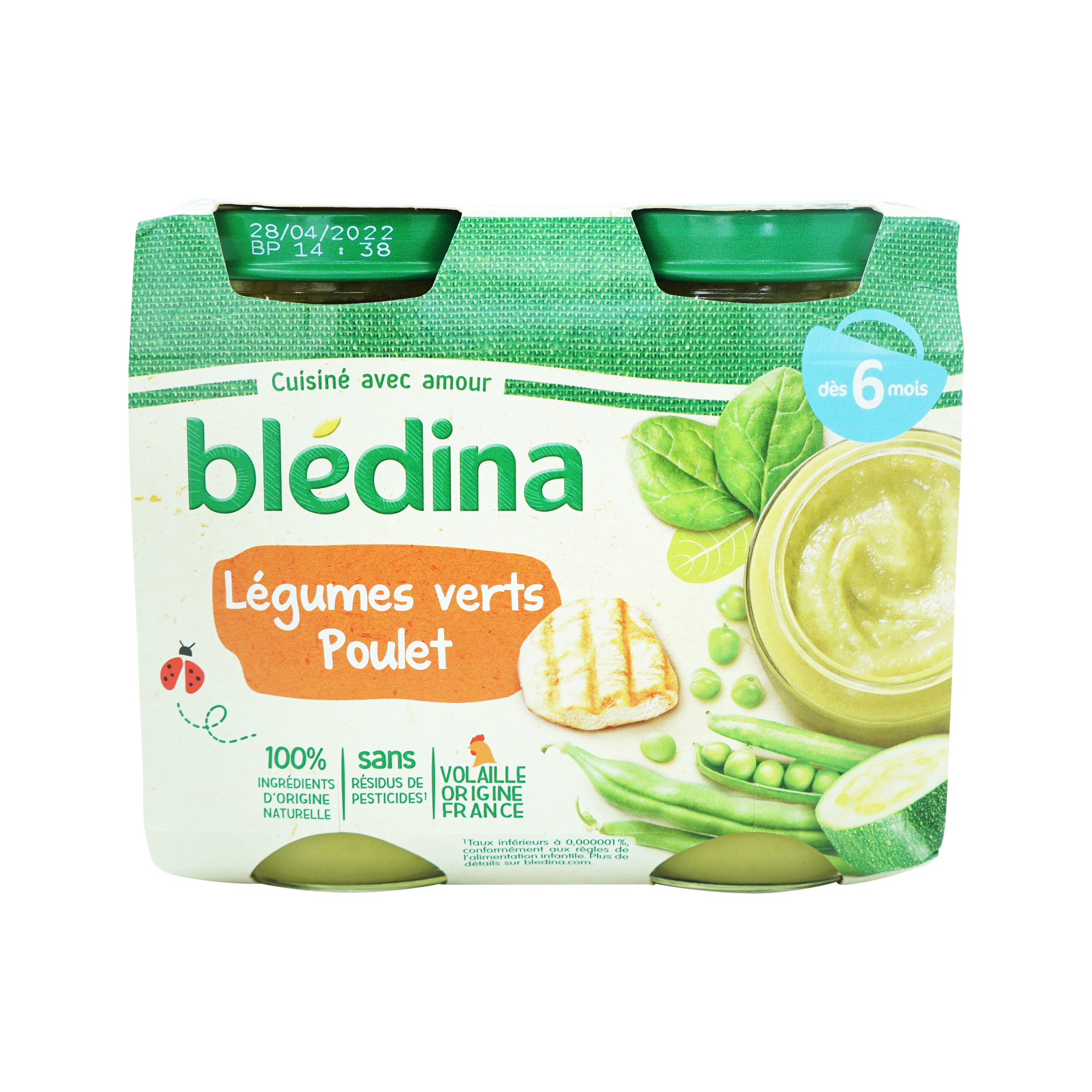 Bledina Green Vegetables with Chicken (2x200g)