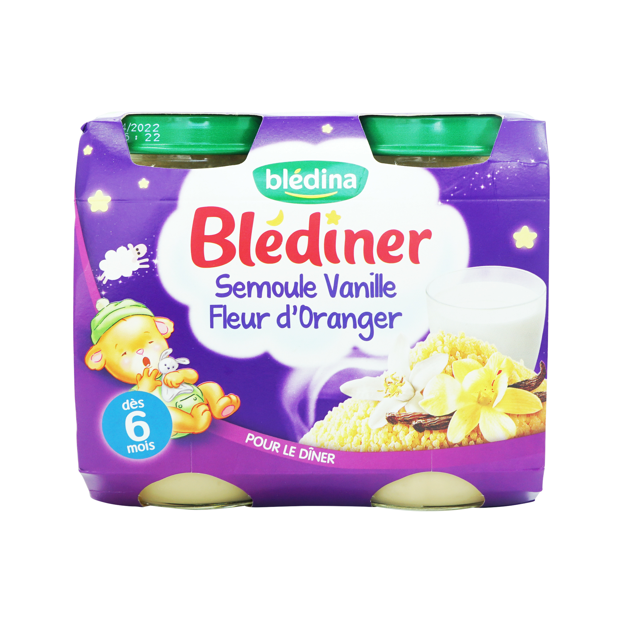 Bledina Blediner Semolina with Vanilla & Orange blossom (2x200g)