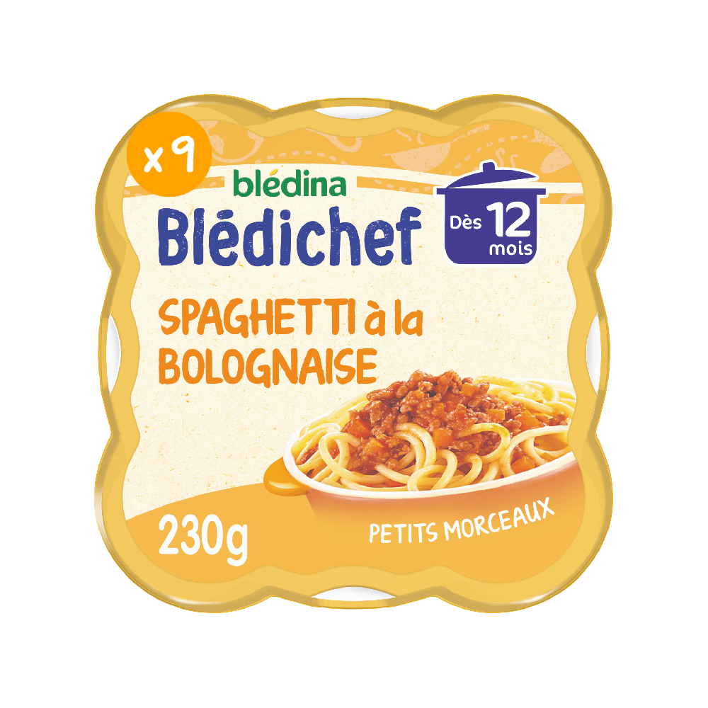 Bledina Bledichef Spaghetti Bolognese 12M (230g)
