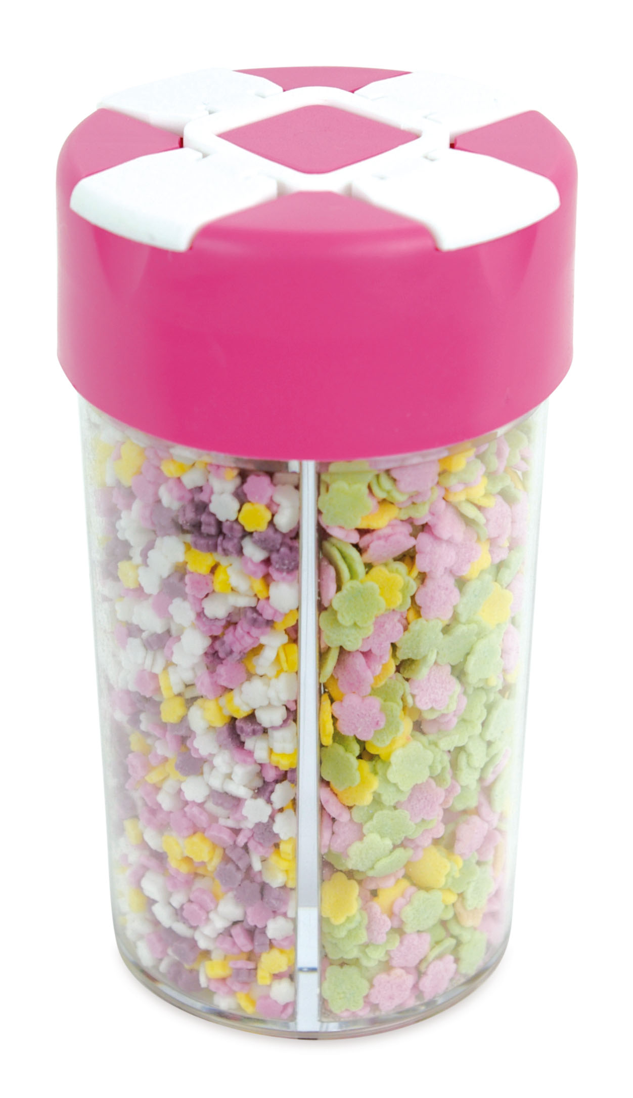 ScrapCooking Sugar Dispenser Confettis, Mini-Fleurs, Mini-Coeurs, Fleurs 120g