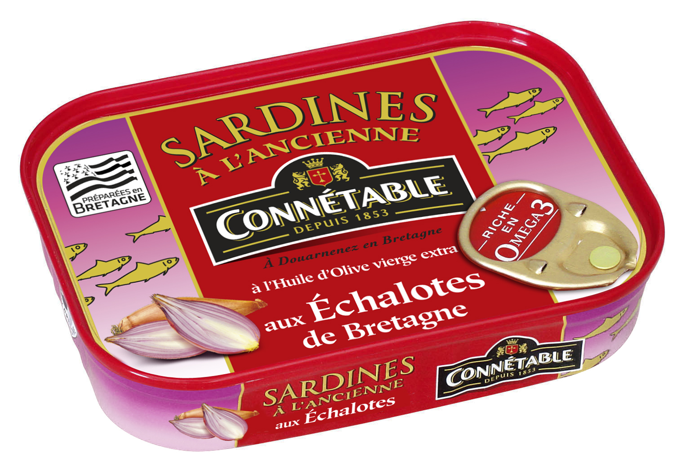 Connetable Sardines AS W/ Shallots 115g
