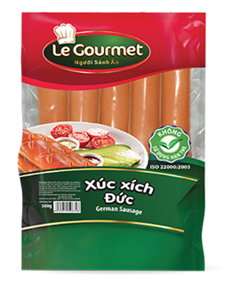 Le Gourmet German Sausage 10cm -pack of 4 Pcs 200g