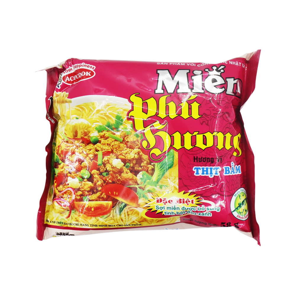 Phu Huong Minced Pork Flavor Instant  Noodles  55g