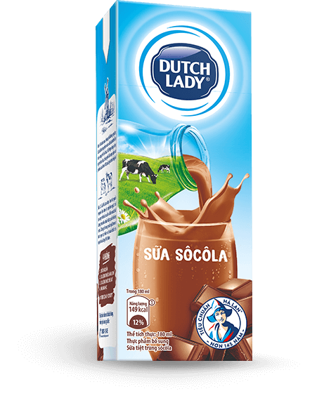 Dutch Lady UHT Milk Chocolate Flavor (4x180ml)
