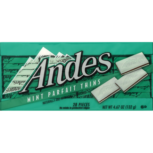 Andes  Chocolate Mint Parfait Thins 28p (132g)