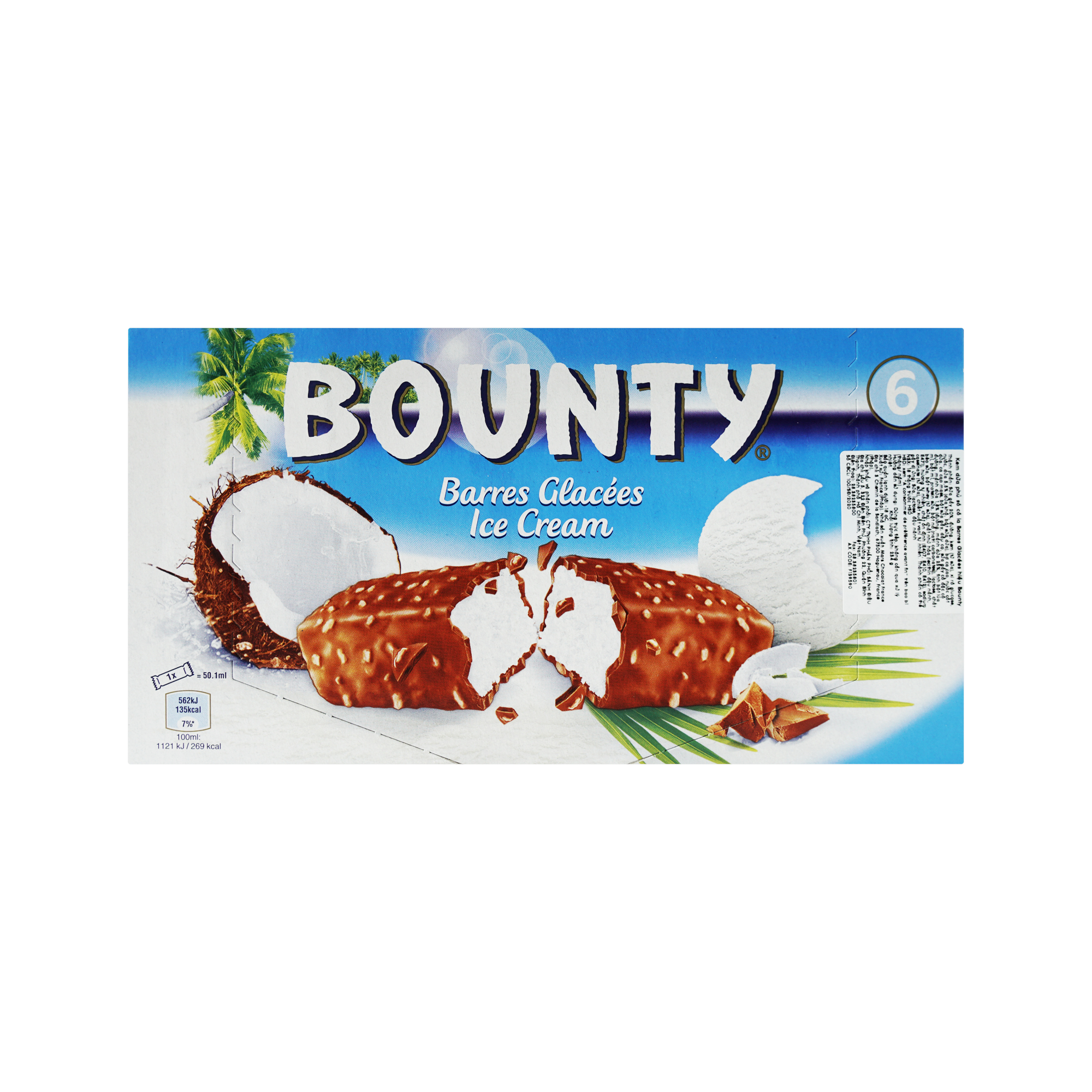 Bounty Ice Cream x6 (234g)