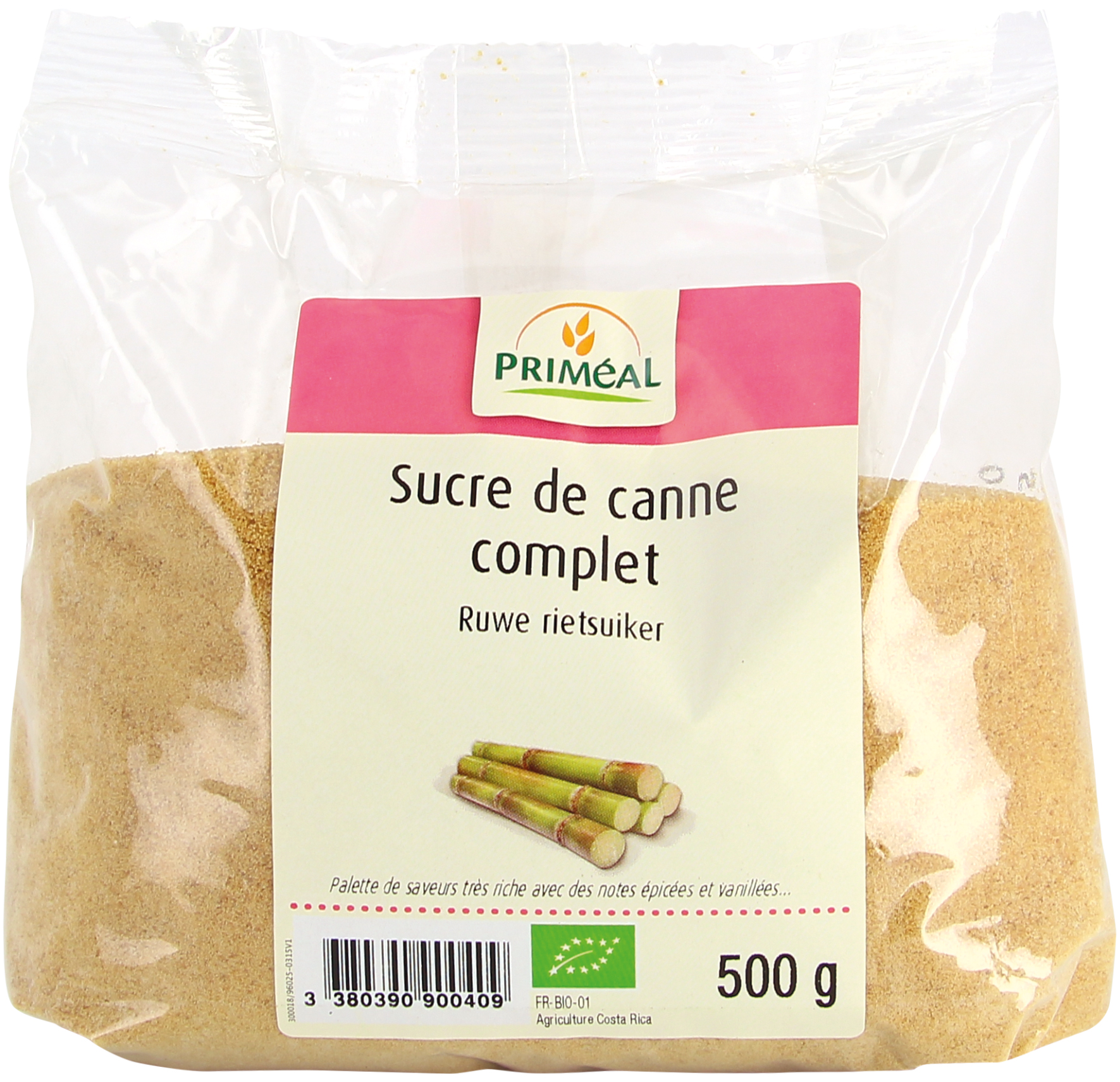 Primeal Whole cane sugar 500g