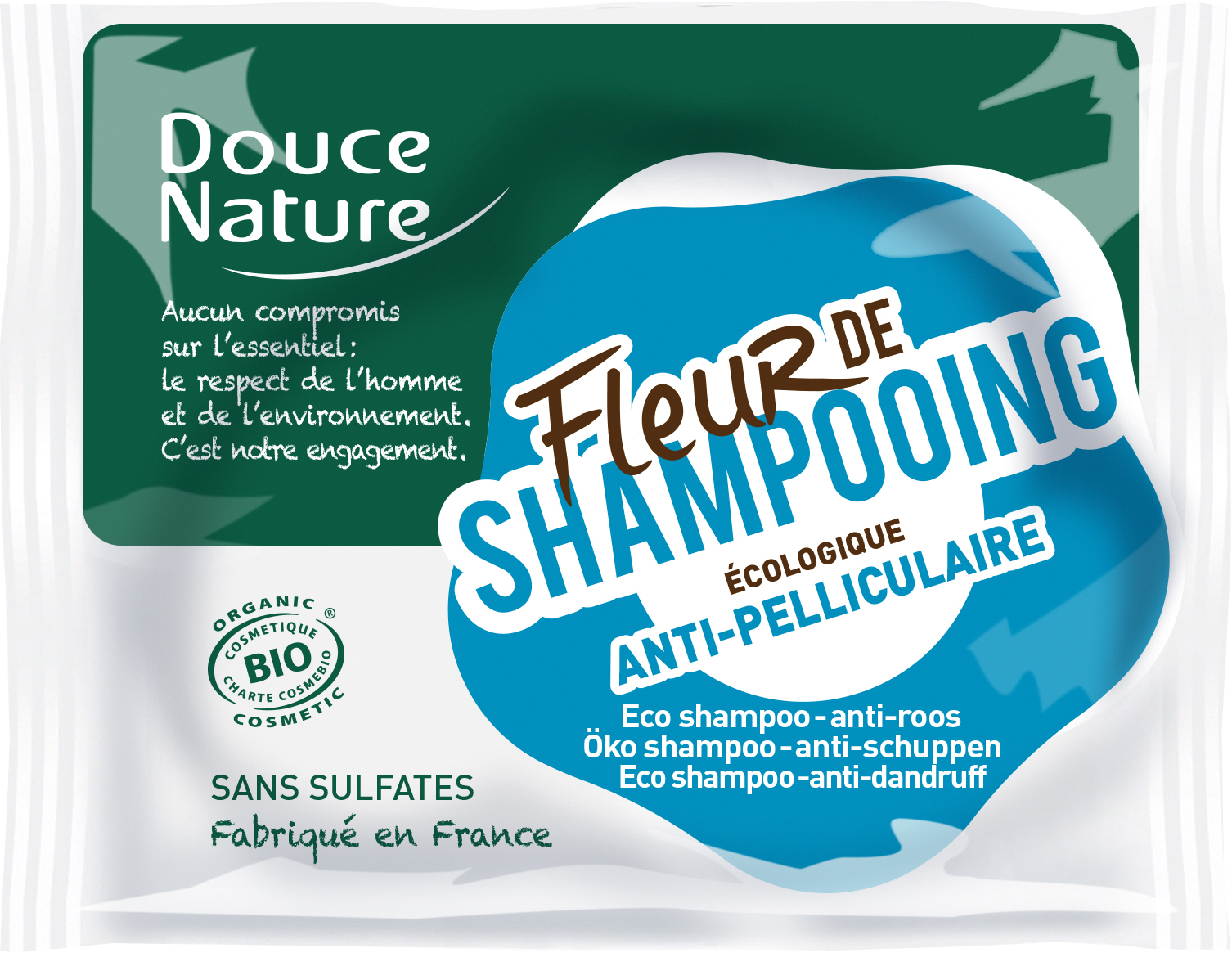 Douce Nature Eco shampoo sulfate free - anti-dandruff 85g