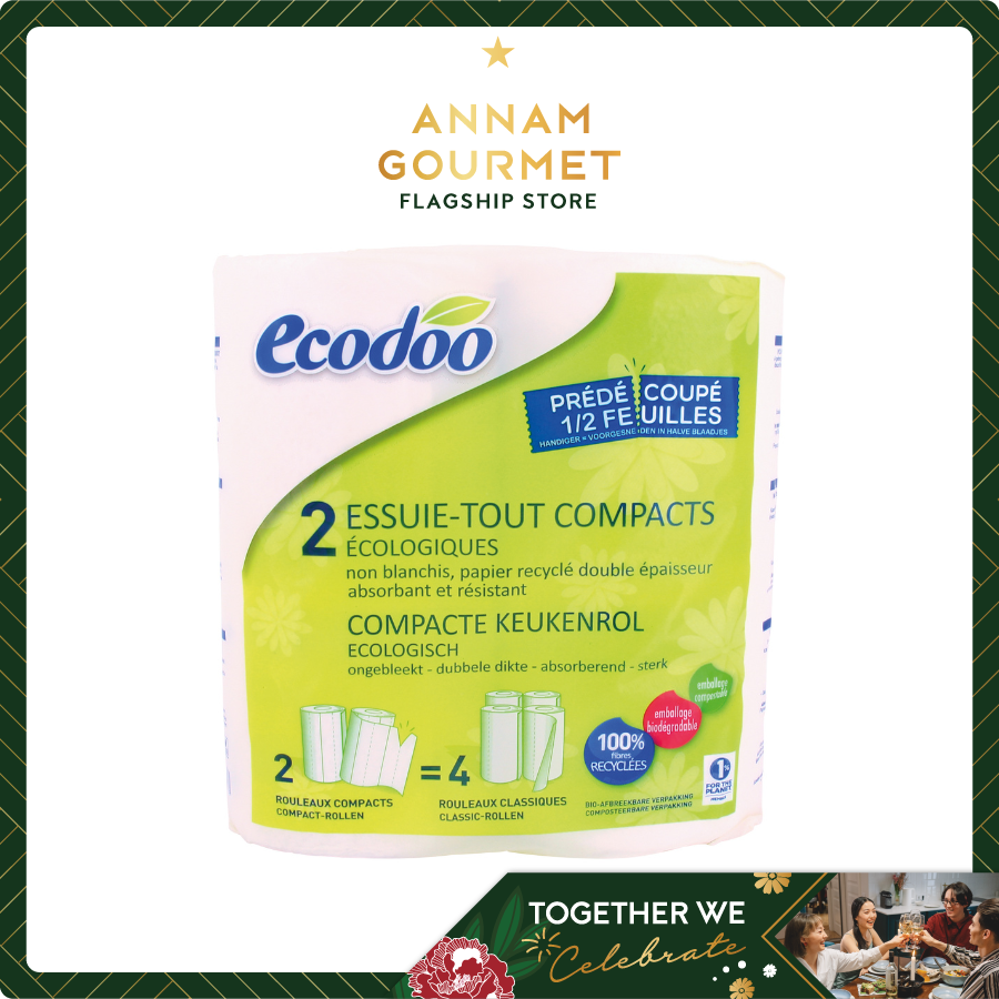 Ecodoo Compact recycled toilet paper 4pcs